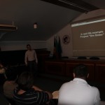 Experţii "E-learning pentru partenerii sociali" la prezentarea de deschidere a lucrărilor vizitei de documentare în Portugalia